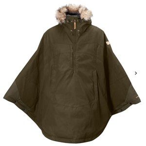 Fjallraven Luhkka Poncho/Cape Medium Dark Olive - New Condition